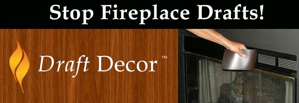 Stop fireplace drafts & guard your house against heat, humidity, bugs & critters entering though fireplace vents.